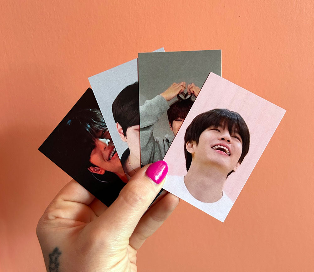 SKZ photocards // I.N and Seungmin with braces